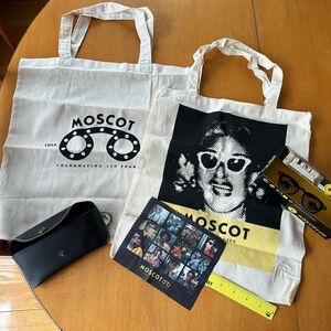 Moscot Canvas Tote Bags and Case with Accessories